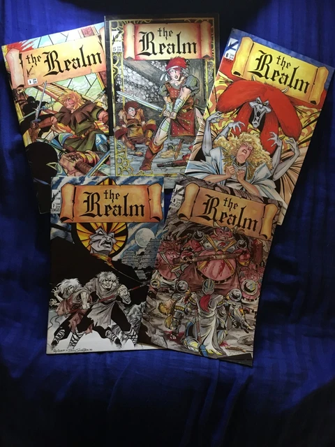 The Realm  NM Arrow Comics 1986 Guy Davis Independent Lot of 5 # 3,5,6,7,9