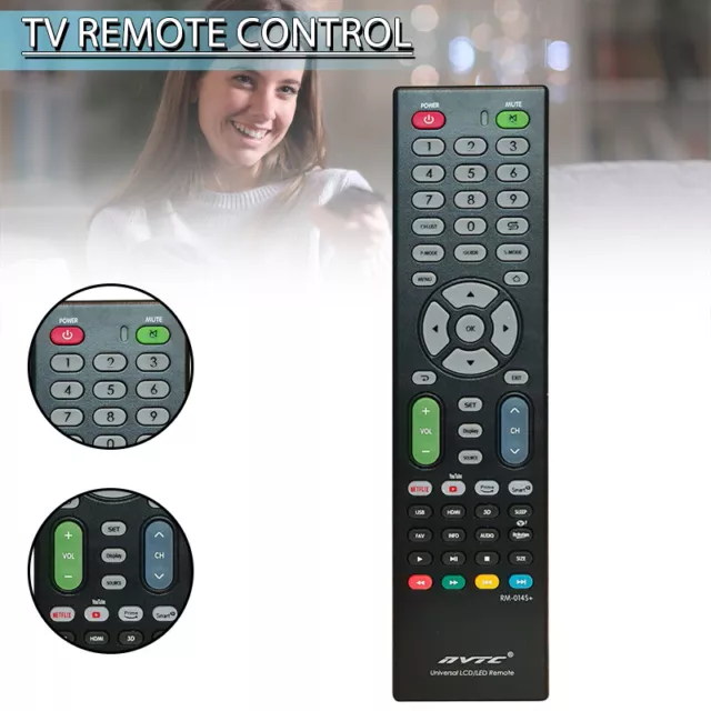 New Universal TV Remote Control Replacement Controller For All Devices v-