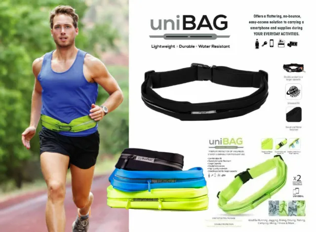 Running Belt Unisex Sports Jogging Phone Keys Mobile Money Bum Bag Waist Travel