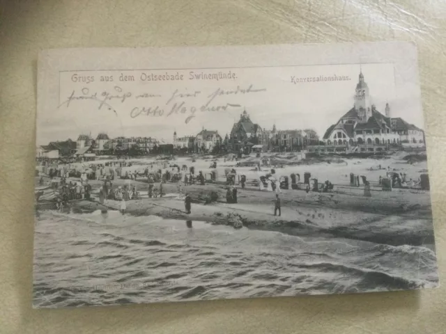 Postkarte Swinemünde Polen 1900 aus Sammlung Nachlass