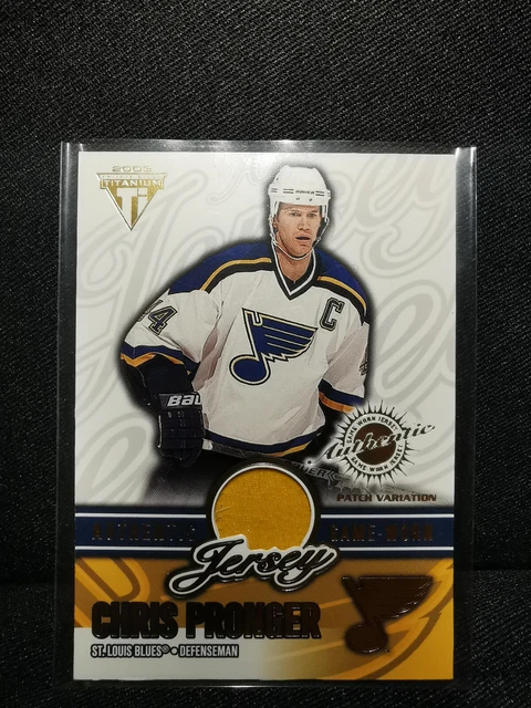 2002-03 Chris Pronger Titanium Patch Short Print SP /20