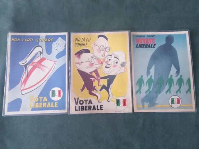 Pubblicita  Partito Liberale  Italiano   Anni 50