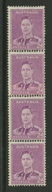 Australia 1937-49 2d Coil join strip SG 185a Mint.