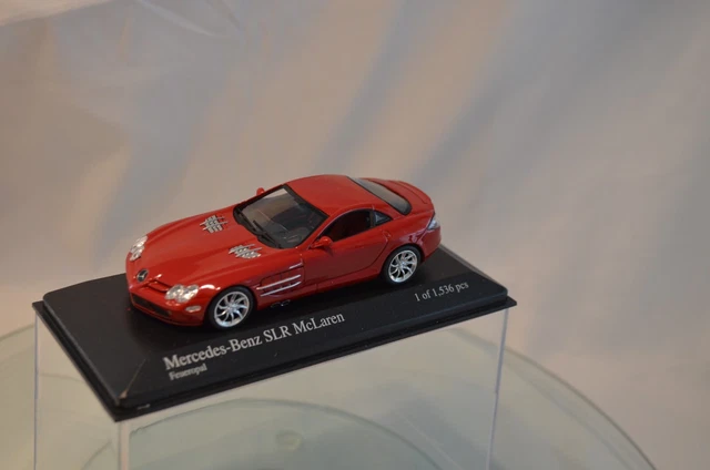 Coche miniatura Mercedes 300 SLR 1/43 Minichamps SLR No.19 J.M. Fangio 24h Le Mans 1955 - Coches