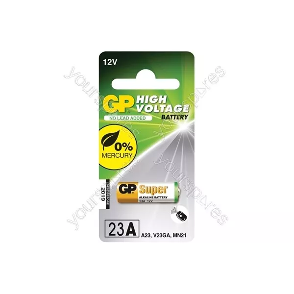 gpbattery GP High Voltage Alkaline Batteries - 23AE 12V battery - 1 piece on bli