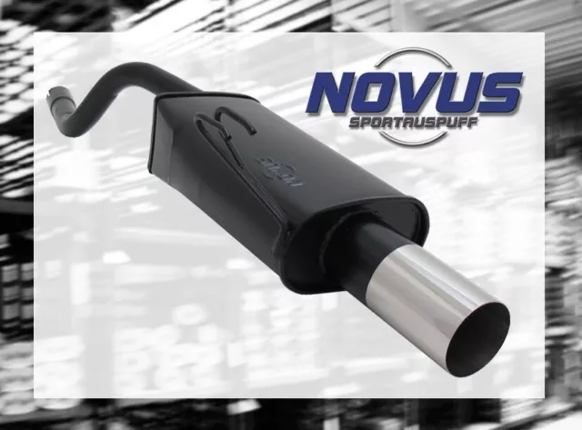 NOVUS Sportauspuff Gruppe N ESD 1x 90mm RL-Design für Fiat PUNTO 2 Typ 188