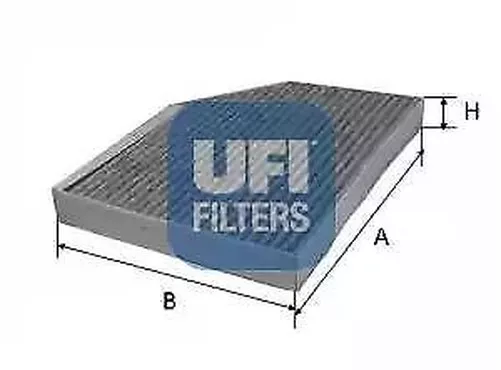 54.168.00 UFI Actif Carbone Filtre Intérieur Cabine Air Filtre LAK386,