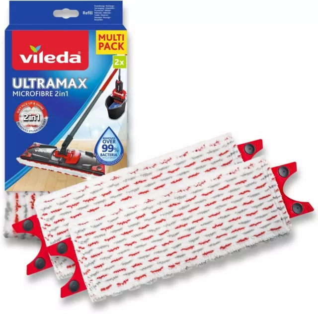 Vileda Turbo 3en1 Kit lavage sol - Nouvelle génération de pad microfibres  NEUF