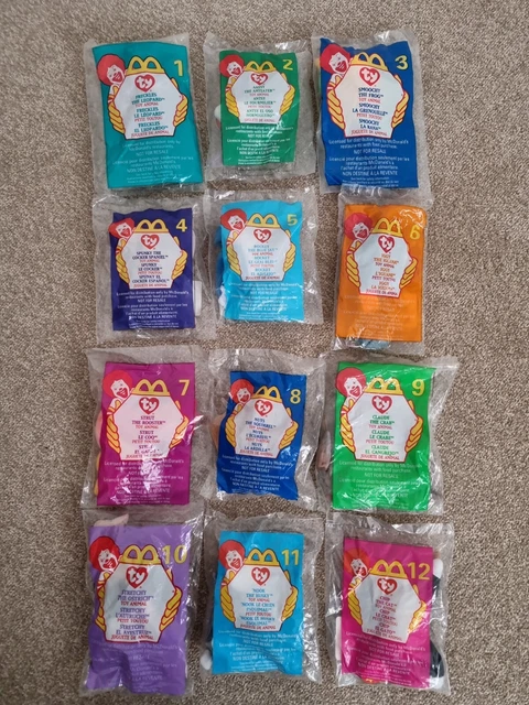 1999 TY Teenie Beanie Babies McDonalds Happy Meal Toys New & All Sealed