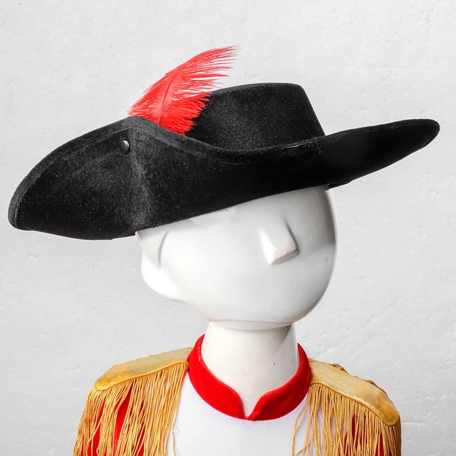 Cappello da moschettiere copricapo adulti leggero tesa larga cappello Manhattan