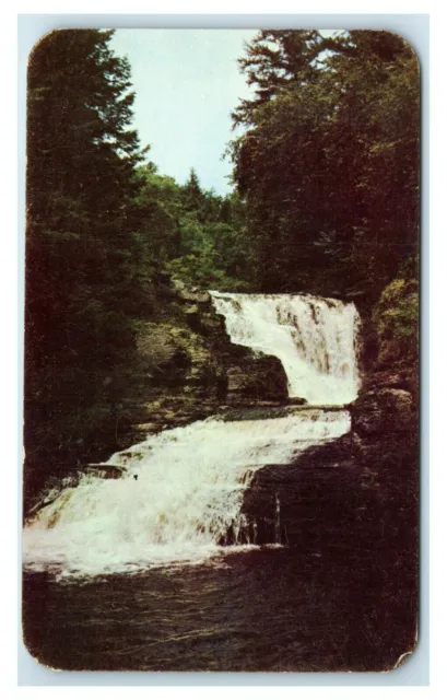 Postcard Winona Falls, Pocono Mountains of Pennsylvania PA H66