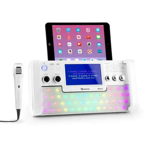 Auna Musik Kinder Zimmer Anlage Karaoke Maschine Set Lautsprecher Usb Recording