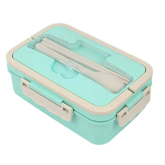 Boîte à Déjeuner Bento HASA Zone 1800 Ml Avec 4 Compartiments - Sac Isotherme Et Couverts Inclus - Lavable Au Lave-vaisselle, Passe Au Micro-ondes - Pour école, Travail - 8