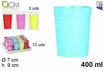Set 24 Pezzi Bicchieri In Plastica Colorata Con Cannuccia Incorporata Bimbi sus 