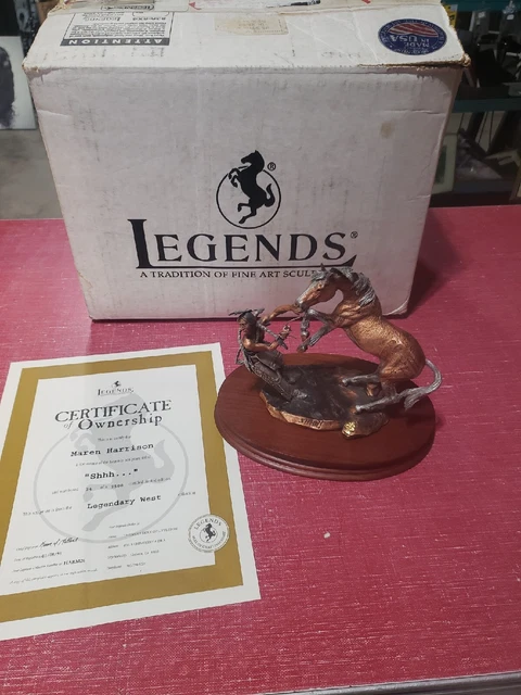 C.A. Pardell Legends Mixed Media Sculpture "Shhh" Limited Edition 34 of 2500 C.A. Pardell Legends Mixed Media Sculpture "Shhh" Limited Edition 34 of 2500