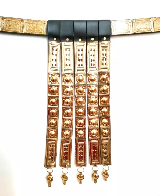 Costume médiéval en laiton et cuir ceinture romaine à collectionner fait à...