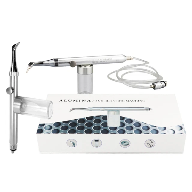 DENTAL ALUMINUM OXIDE Microblaster Air Abrasion Sandblasting Gun 2Hole