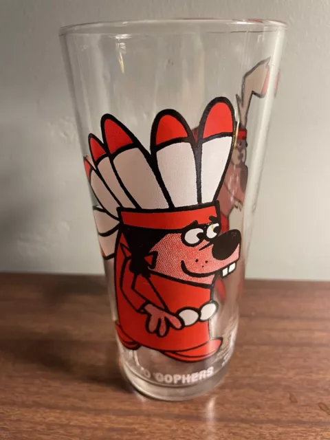RARE 1973 Go Go Gophers Warner Brothers Pepsi Collector Series 16oz Glass