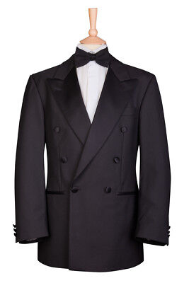 New Double Breasted Tuxedo Jacket Mens Dinner Prom Suit 40 42 Short Regular