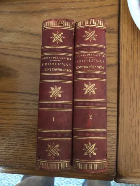 2 Vol Set Pedro Beltran Peru The Works of Antonio Canovas Del Castillo 1884 Prob