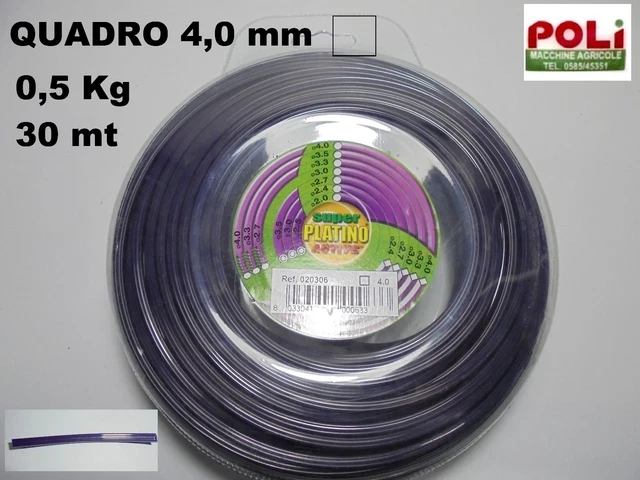 Filo Seghettato In Nylon Per Decespugliatore 15 Metri Platino - Active - Foto 12