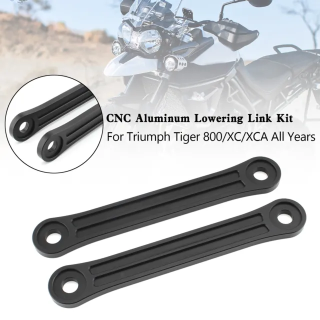 CNC Aluminum Lowering Link Kit 20mm For Tiger 800 XC XCA All Years ~
