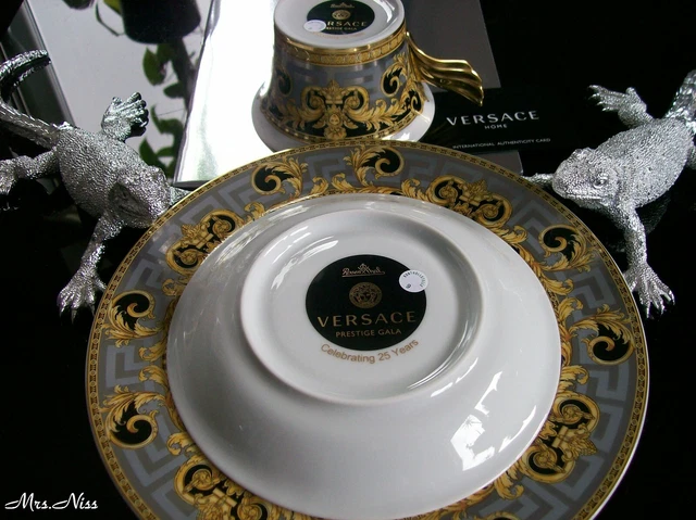 Rosenthal Versace Prestige Gala Set Teller + Tasse 25 Jahre Versace *NEU & OVP* 11