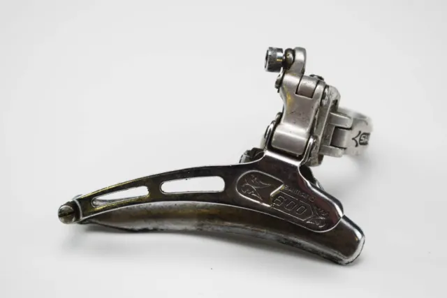 Shimano 600 Arabesque Vintage Road Bicycle Front Derailleur, Band On (2)