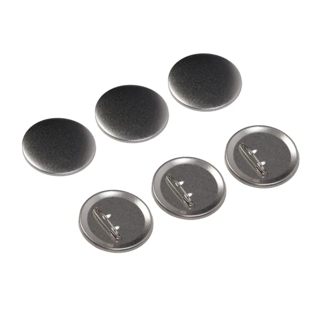 100 Set Pin Back Button Parts Tinplate Plastic Base Rustproof Widely Used  Button Making Supplies For Badge Craft Diy 44mm / 1.73in