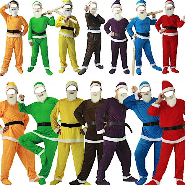 SETTE NANI BIANCANEVE Vestito Carnevale Snow White Seven Dwarfs Costume NANI01 EUR 28 90 PicClick IT