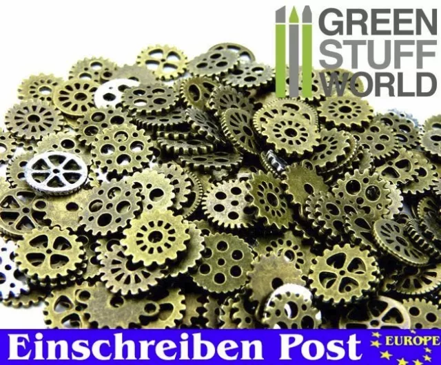 Steampunk-Sets & Zahnräder für Bastler Größen ** 15mm ** 85 gr - Schmuck Perlen