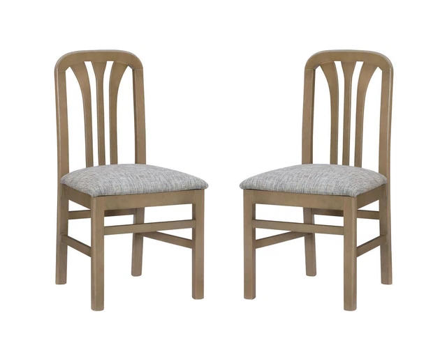 Linon Pamela Set Of 2 Chair With Natural Finish CH257NAT02ASU