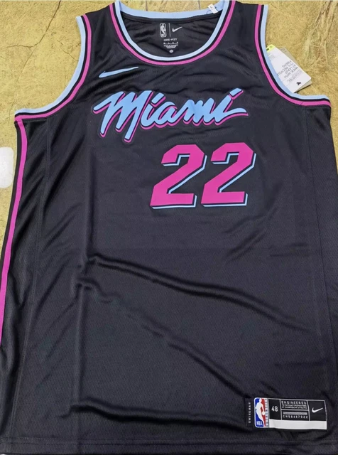 Miami Heat Swingman Jersey. 22 - Blue+Pink- Jimmy Butler - Men S-2XL Aldult  