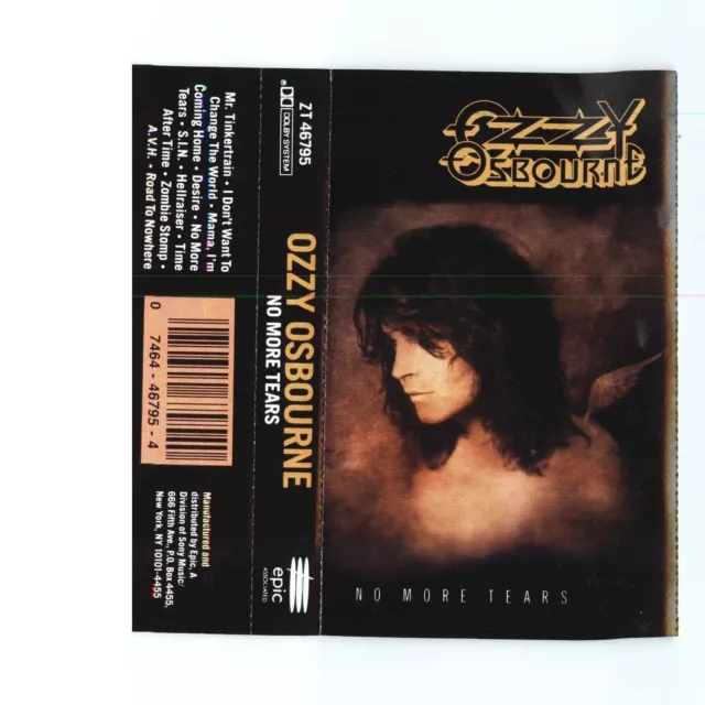 No More Tears by Ozzy Osbourne (Cassette, Sep-1991, Epic)