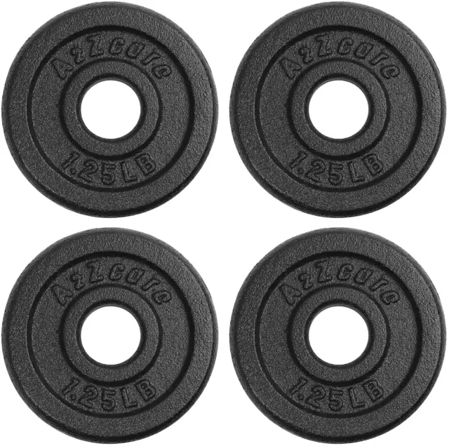 A2ZCARE Standard Cast Iron Weight Plates 1-Inch Center-Hole for Dumbbell