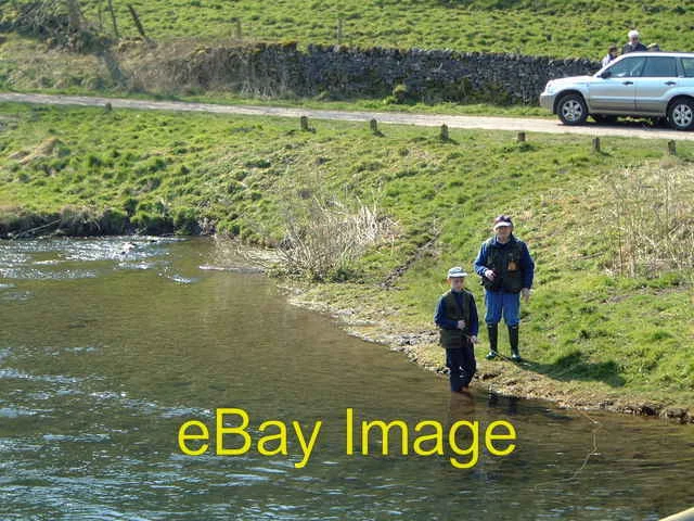 Photo 6x4 View from the bridge over the River Wye at Upperdale Upperdale c2007
