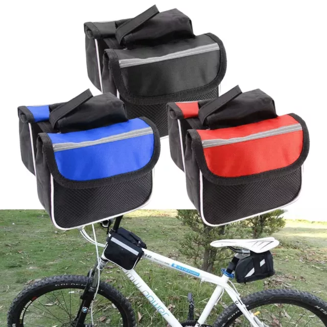 Bike Frame Bag for Cycling Durable and Practical Sunscreen Shade Design