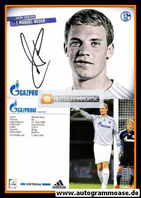 Autogramm Fussball | FC Schalke 04 | 2009 | Manuel NEUER