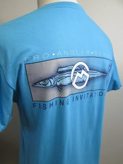 MAGELLAN SHIRT ADULT Medium Blue Pro Angler Fishing Invitational Pocket  Mens $17.00 - PicClick