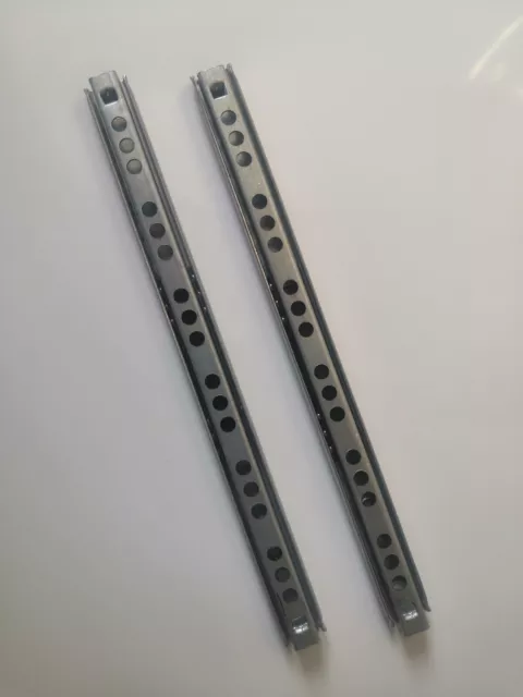 2X Schubladenauszug Teleskopschiene Schubladenschienen 214 x  17 mm Kugelauszüge