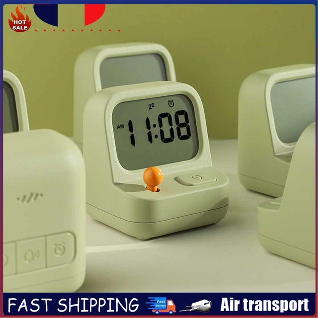 Alarm Clock Creative Kids Desk Table Clock Vintage for Sleepiness Study Students