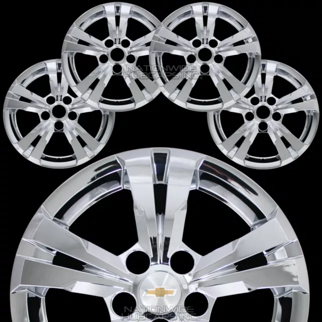 4 CHROME 2010-2017 EQUINOX 17" Wheel Skins Hub Caps Full Covers fit Aluminum Rim