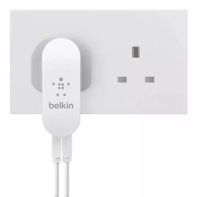 Belkin Dual USB Port AC Wall charger 20W 4.2amp for Smartphones & Tablets UK