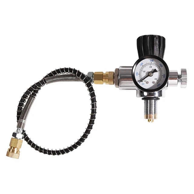 24Inch PCP Scuba Charging Air Filling Station Refill Adapter with 400Bar 60 C1D8