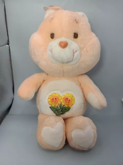 Vintage Care Bears Friendship Friend Bear Orange 13" Plush 1983 80's Kenner