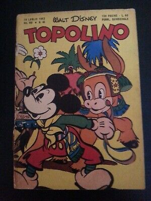 Topolino Libretto N. 46 Originale Mondadori Disney 1952 Ottimo Completo Raro