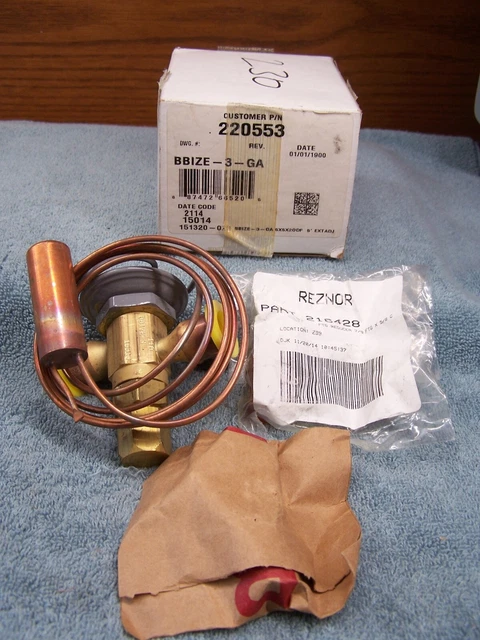 New Sporlan BBIZE-3-GA Thermal Expansion Valve TXV Reznor OEM 220553  R-410A