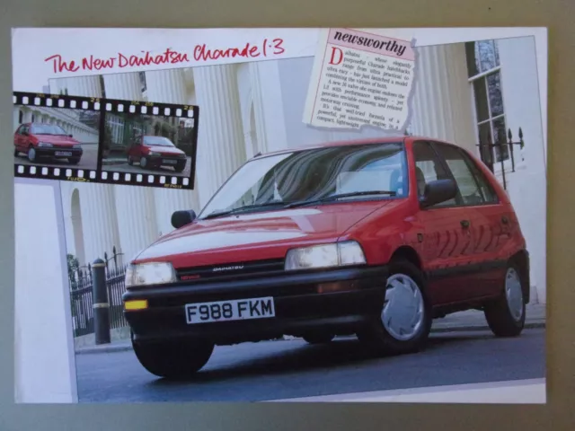 DAIHATSU CHARADE 1.3 CX orig 1987 UK Mkt Sales Leaflet Brochure