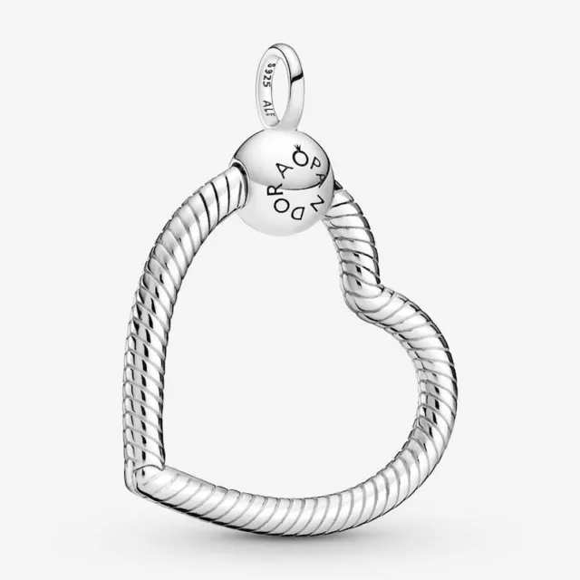 Pandora Moments Heart Charm Pendant Sterling Silver