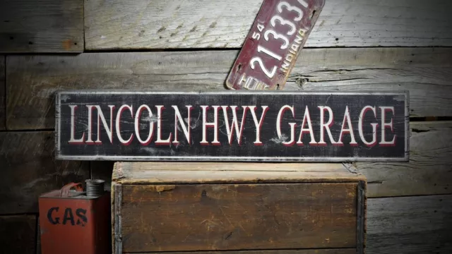 Custom Garage or Shop Sign -Distressed Rustic Hand Made Vintage Wood